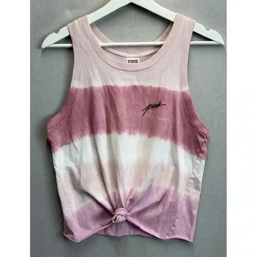 Victoria Secret PINK Women's Size XS Tie Dye Watercolor Cropped Tank Top